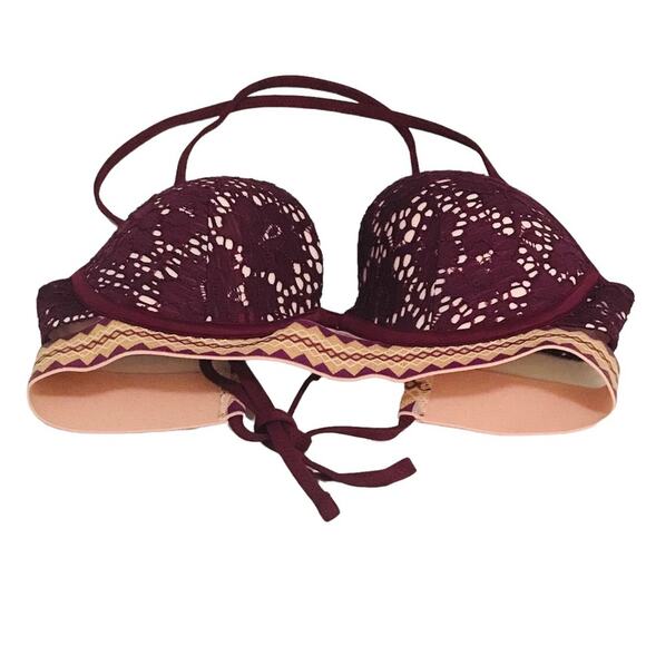 Shade and shore Lightly Lined Purple Passion bikini top size 34B - Picture 1 of 4